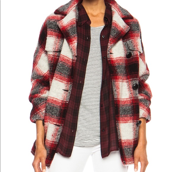 isabel marant plaid coat